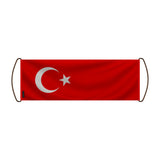 Bannière de défilement turquie en polyester à main