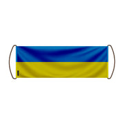Bannière de défilement ukraine en polyester à main