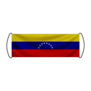 Bannière de défilement venezuela en polyester à main