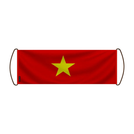 Bannière de défilement viêt nam en polyester à main