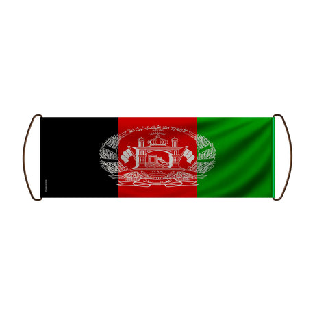 Bannière défilante afghanistan en polyester à main