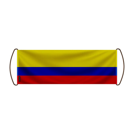 Bannière défilante colombie en polyester pour événements