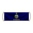 Bannière défilante kansas en polyester pour événements sportifs