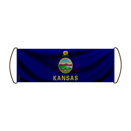 Bannière défilante kansas en polyester pour événements sportifs