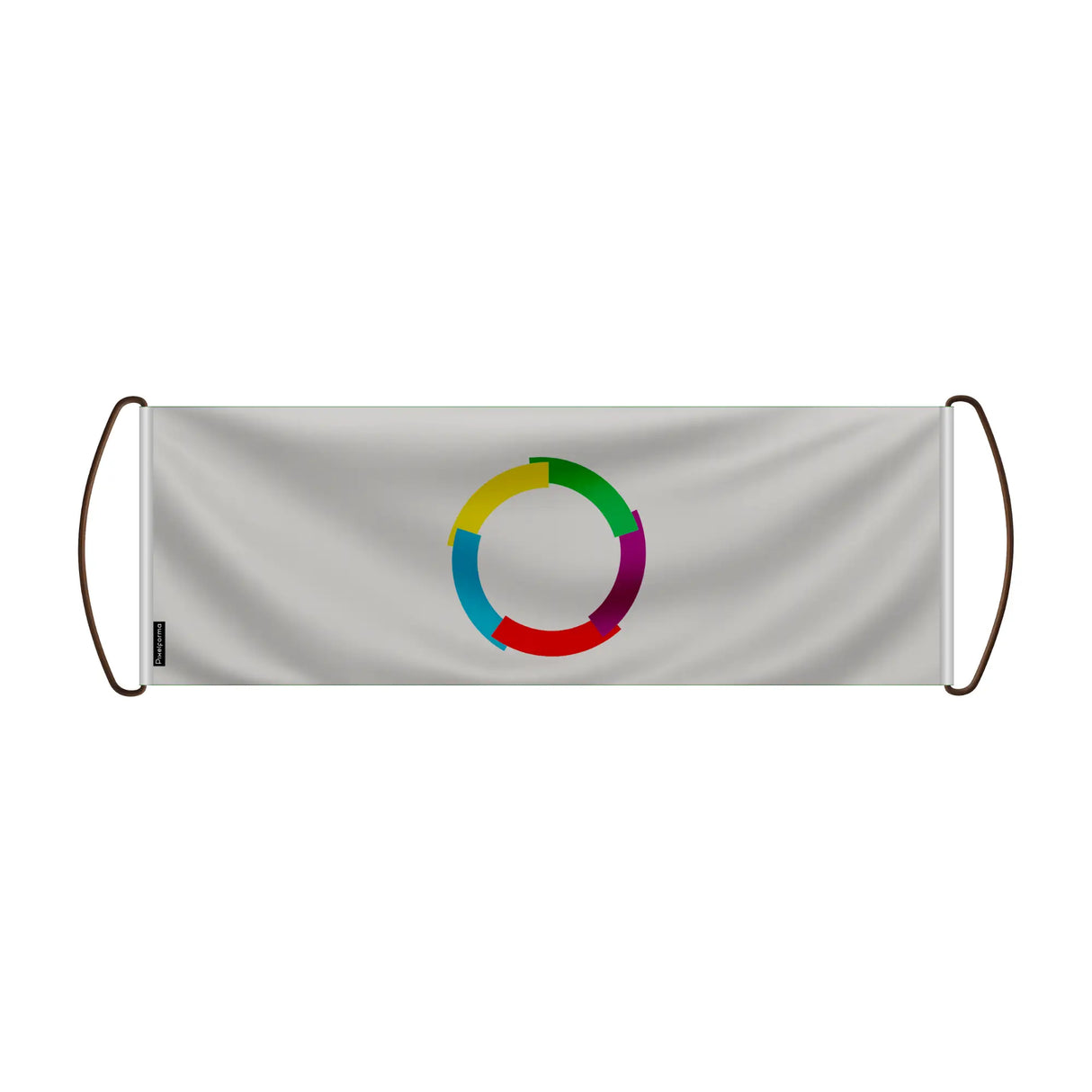 Bannière défilante organisation internationale polyester main