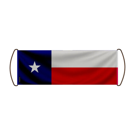 Bannière défilante texas polyester pour événements sportifs