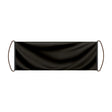 Bannière défilement drapeau noir polyester pour événements
