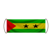 Bannière défilement drapeau sao tomé-et-principe polyester