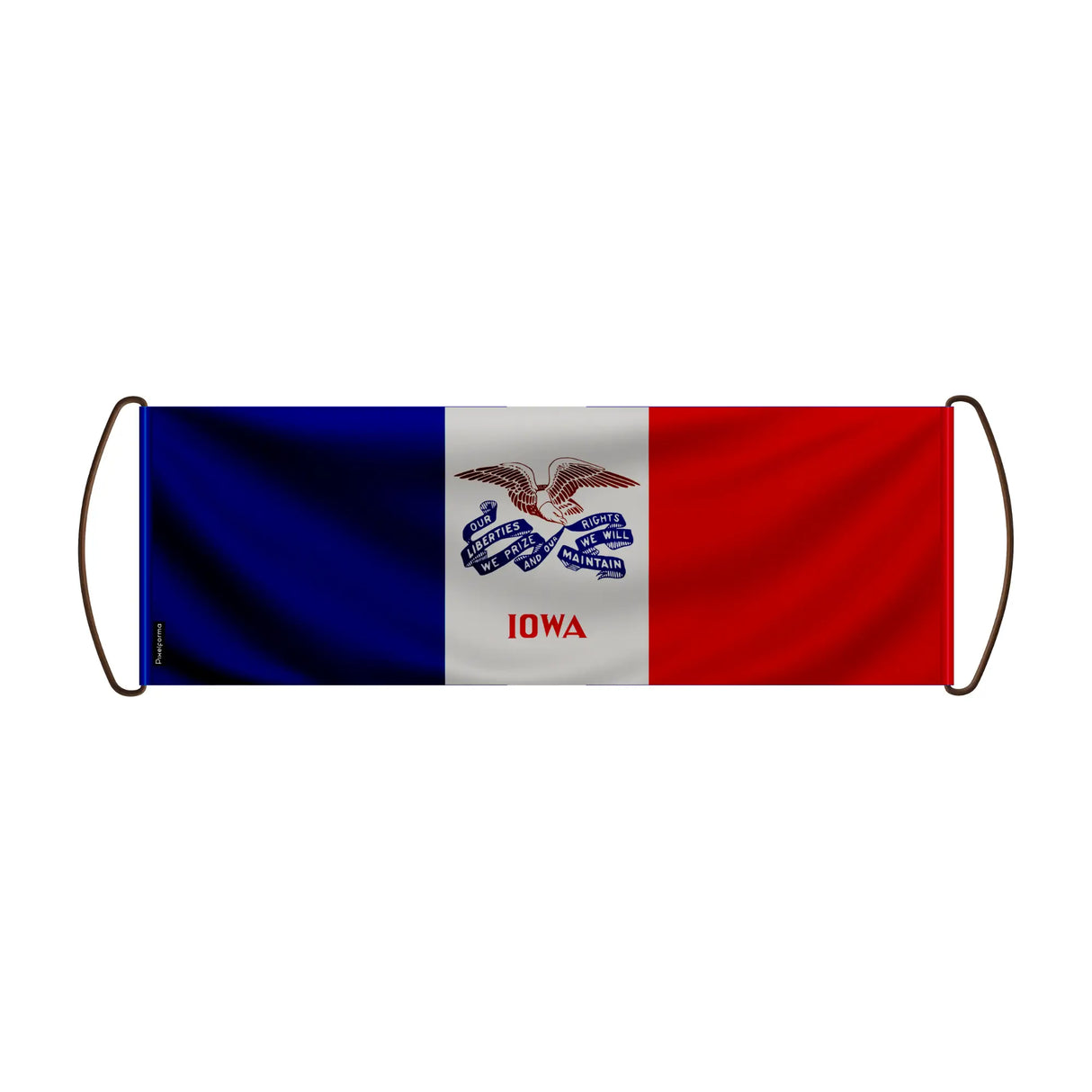 Bannière défilement iowa polyester pour événements sportifs