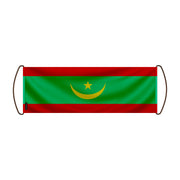 Bannière défilement mauritanie en polyester à main