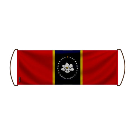 Bannière défilement mississippi polyester pour événements sportifs