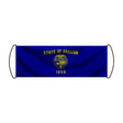 Bannière défilement oregon polyester pour événements sportifs