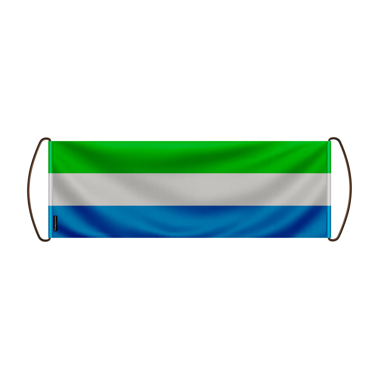Bannière défilement sierra leone en polyester à main
