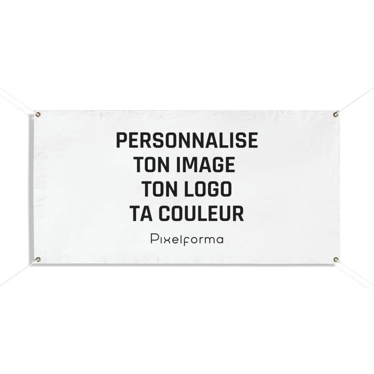 Bannières personnalisées intégralement en tissu polyester en plusieurs tailles - Pixelforma 