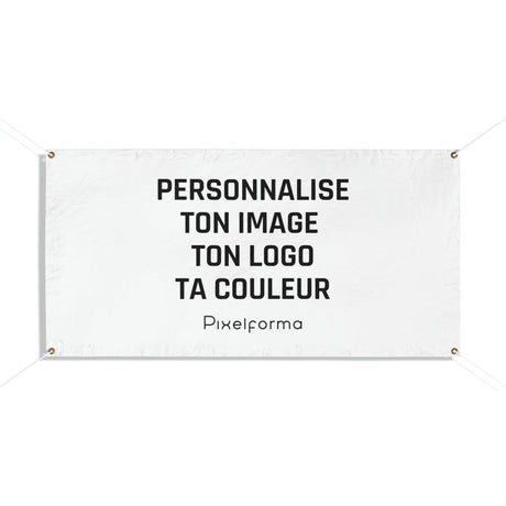 Bannières personnalisées intégralement en tissu polyester en plusieurs tailles - Pixelforma