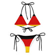 Bikini drapeau allemagne à cordon recyclé orné confortable