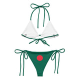 Bikini drapeau bangladesh cordon recyclé impression all over
