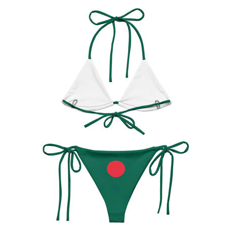 Bikini drapeau bangladesh cordon recyclé impression all over