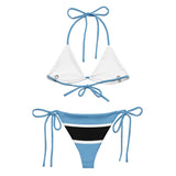 Bikini drapeau botswana cordon recyclé orné impression all over