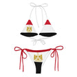 Bikini drapeau égypte à cordon recyclé orné confortable