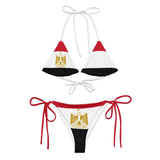 Bikini drapeau égypte à cordon recyclé orné confortable