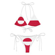 Bikini drapeau groenland à cordon recyclé orné confortable