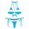 Bikini drapeau honduras à cordon recyclé orné confortable