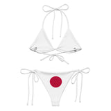 Bikini drapeau japon à cordon recyclé orné confortable