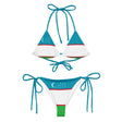 Bikini drapeau ouzbékistan cordon recyclé orné confort