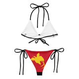 Bikini drapeau papouasie-nouvelle-guinée cordon recyclé