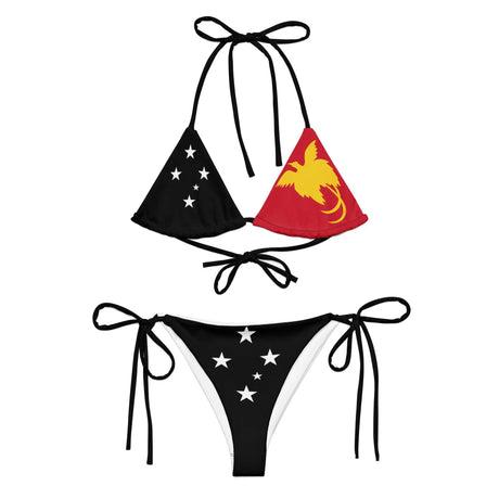 Bikini drapeau papouasie-nouvelle-guinée cordon recyclé