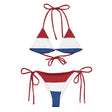 Bikini drapeau pays-bas cordon recyclé orné confortable