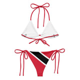 Bikini drapeau trinité-et-tobago cordon recyclé orné