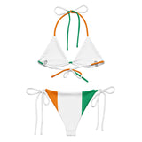Bikini femme côte d’ivoire cordon recyclé orné