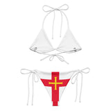 Bikini femme guernesey cordon recyclé orné uv