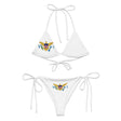 Bikini femme îles vierges cordon recyclé orné confort