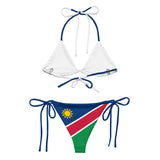 Bikini femme namibie cordon recyclé orné impression all over