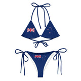 Bikini femme nouvelle-zélande à cordon impression all over