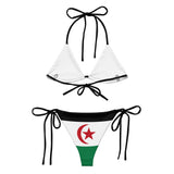 Bikini femme sahara occidental cordon recyclé orné durable