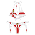 Bikini irlande du nord à cordon recyclé orné uv
