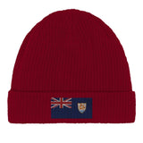 Bonnet coton broderie drapeau d’anguilla couleur bleu