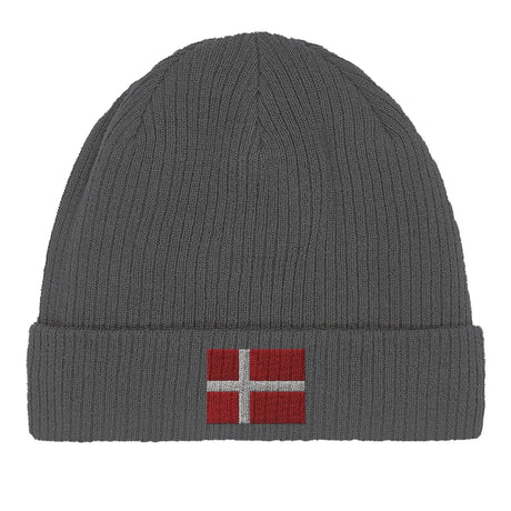Bonnet coton danemark broderie drapeau respirabilité optimale