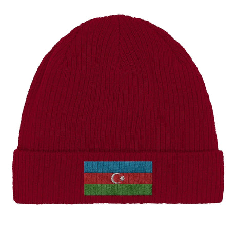 Bonnet coton drapeau azerbaïdjan broderie respirabilité