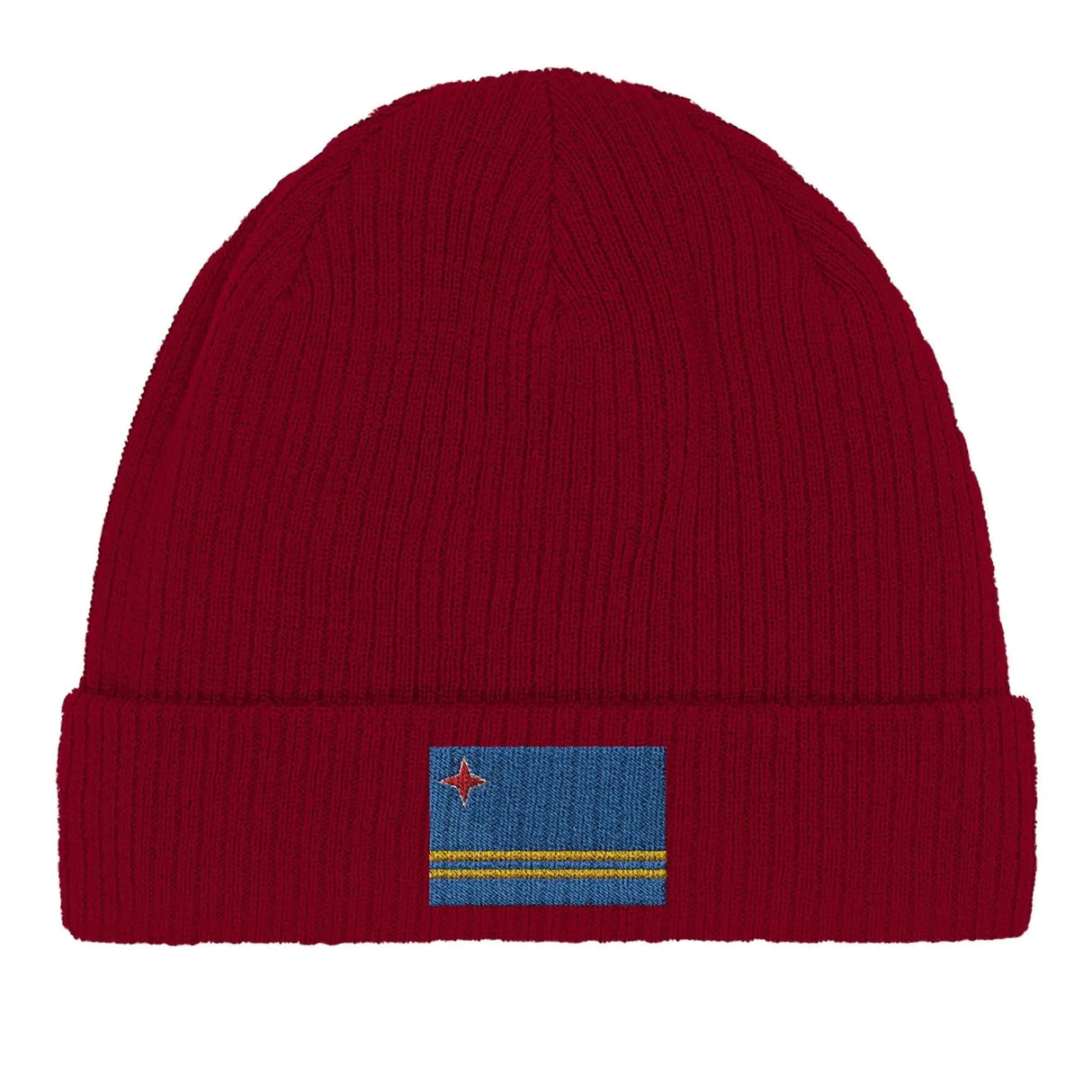 Bonnet coton drapeau d’aruba broderie douce et confortable