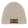 Bonnet coton drapeau éthiopie broderie couleurs vives