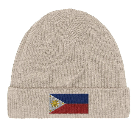 Bonnet coton drapeau philippines broderie usage quotidien