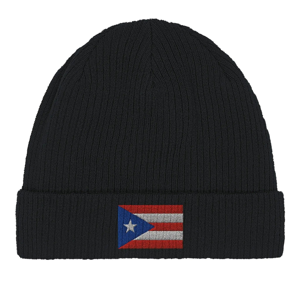 Bonnet coton drapeau porto rico broderie usage quotidien