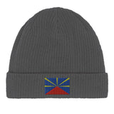 Bonnet coton naturel la réunion broderie usage quotidien