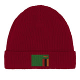 Bonnet coton naturel zambie broderie usage quotidien