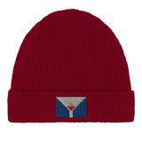 Bonnet coton saint-martin broderie drapeau antilles française